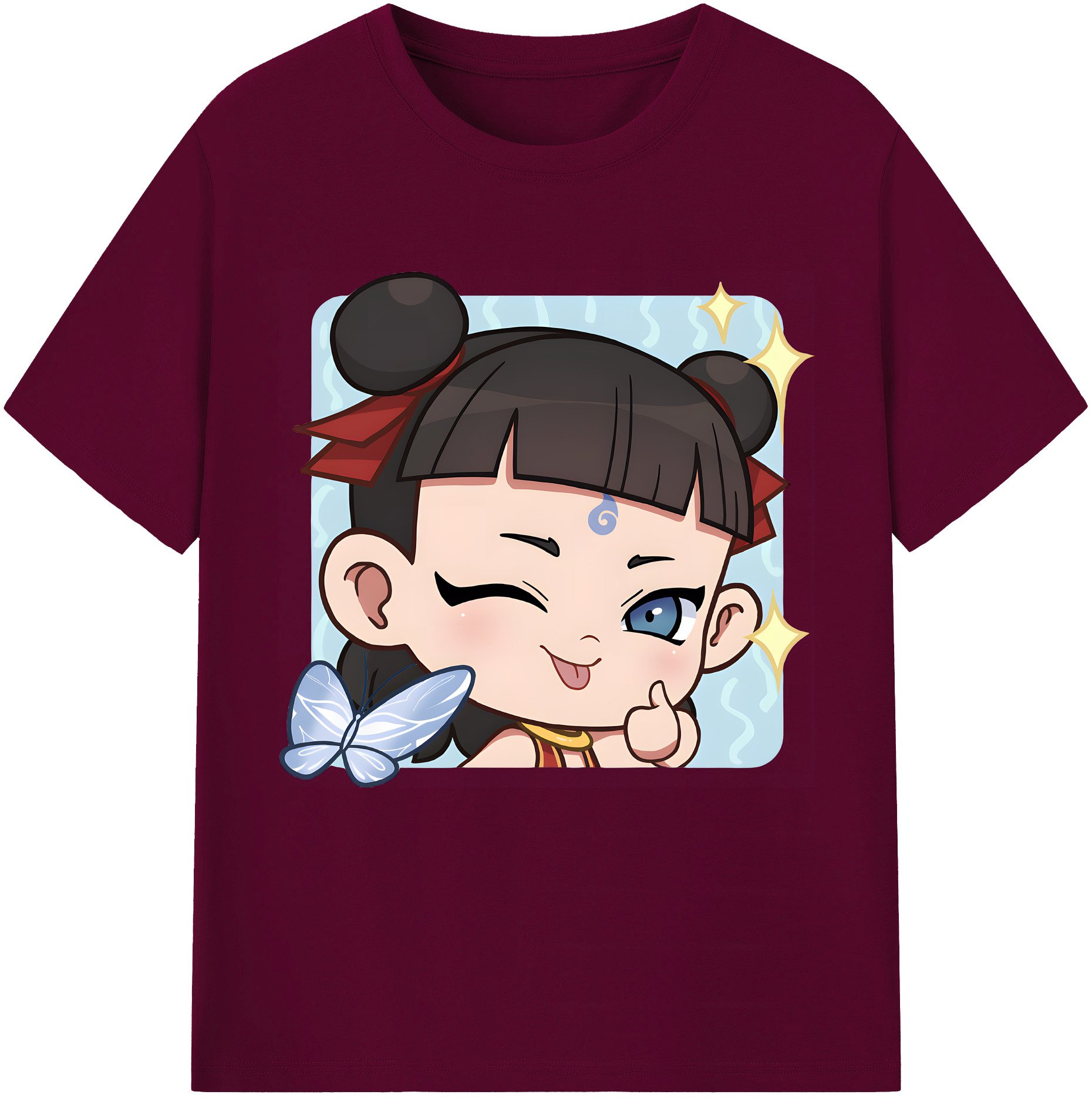 （画像用） Ne Zha 2 ナタ 魔童の大暴れ レディースカジュアルプリントTシャツ（綿100％）